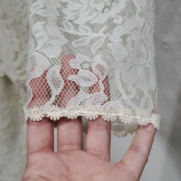 Vintage NWT Barbara Chodos for Michael Marcella 2 Piece Dress & Jacket in Cream - Picture 2 of 15